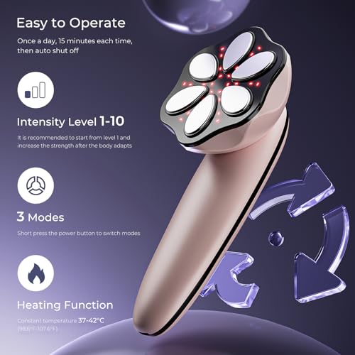 Oranmagic Anti Cellulite Massager Tool- Body Sculpting Machine with Heating & Microcurrent Technology, Skin Tightening Device with Cellulite Remover for Legs, Belly, Waist, Arms, Buttocks