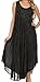 Sakkas 515DNew - Mariko Stonewashed Caftan Dress/Cover Up - Black - One Size Regular