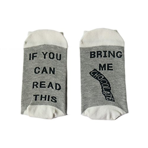 Fenta Wine Custom Socks If You can read this Me Bring a Wine Glass Sock Soft Simple by (WH, one size)