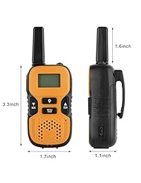 Niños Walkie Talkies recargables, 2 way Radio 22 Canal FRS/GMRS 2 miles (hasta 3.7 miles) Interphone Walky talky para aventuras al aire última intervensión Juegos Camping Senderismo