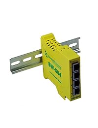 Brainboxes Switch   4 puertos   montaje en riel DIN (sw 504)