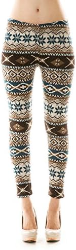 La Scala Women's Elsa Printed Fleece Leggings