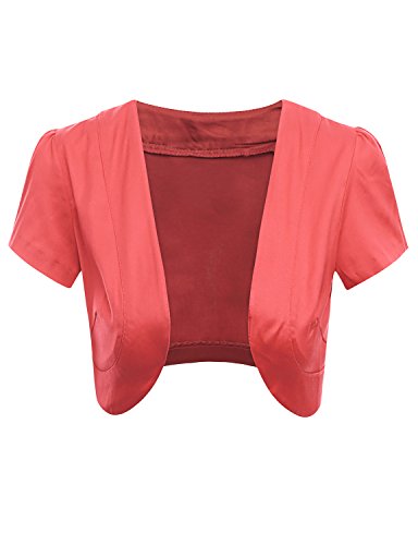 coral bolero jacket