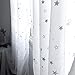 Kids Room Window Curtain Decoration Rod Pocket Process Multiple Sizes Star Voile Curtain/Drape(1 Panel) W39inchxH84inch