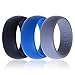 Silicone Wedding Ring, Smartdoo Wedding Band 6 Ring Pack for Men Women Flexible Comfort Sport Love Ring