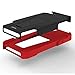 Vakoo BX-HQ1J-EO7L02 iPhone 5S/5 Case Shield Series Dual Layer Defender Shockproof Drop Proof High Impact Hybrid Armor Silicone Rugged Case for Apple iPhone SE 5 5s with Kickstand – Red/Black