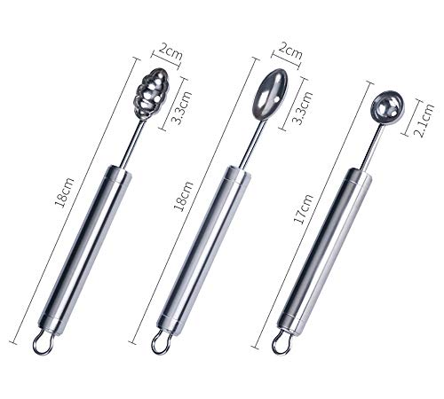 Stainless Steel Melon Ball Scooper, Caterpillar-Shaped Baller, Vegetable Cutter, Fruit Scooper, Funny Kitchen Fruit Tool