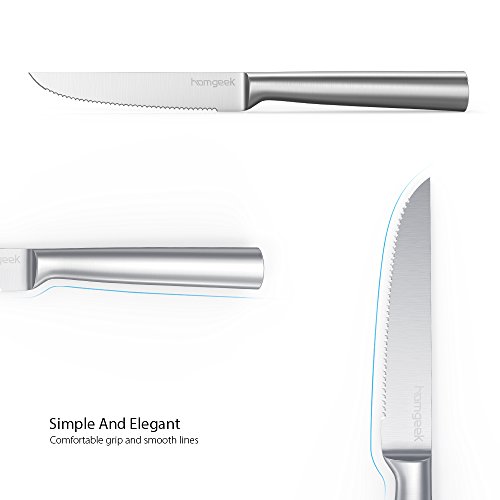 1 Homgeek+6+Piece+German+Stainless+Serrated