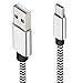 KeepMini USB Type C Cable 2 Pack Fast Charger USB A to USB-C Nylon Braided USB C Data Cable Compatible Samsung Galaxy S10 S9 S8 Plus Note 9 8, Apple New (2-Pack 6ft) - Black