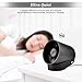 USB Desk Fan Qoosea Super Quite Touch Control Metal Frame Portable Table Fan Dual Motor Driver Personal Fan for Home Office Travel 2 Speed - Black