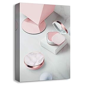 Canvas Wall Art Girls Make Up Suite Collections Painting Artwork for Home Prints Framed - 12x18 inches
