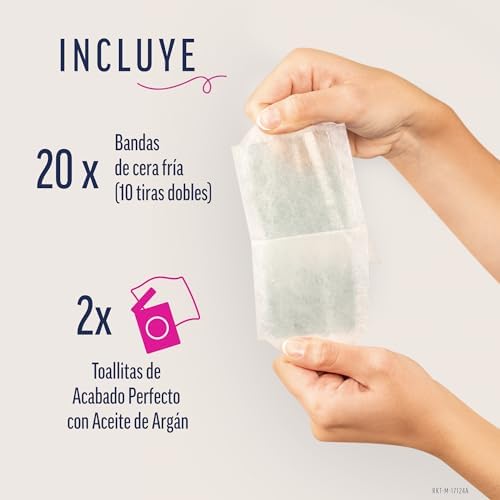 Veet tiras de cera depilatória para o corpo caixa 20 unidades