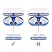 [2 Set] SHARKSBox Dust Guard for AirPods 2 Wireless Charging Case[Lifetime Replacements]Protect AirPods from Iron/Metal Shavings [Easy to Install] Upgrade Ultra Thin AirPods Dust-Proof Film-Blue