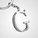 Z528_B New Arrival Adorable Alphabet Initial Letter G Keychain Key Ring