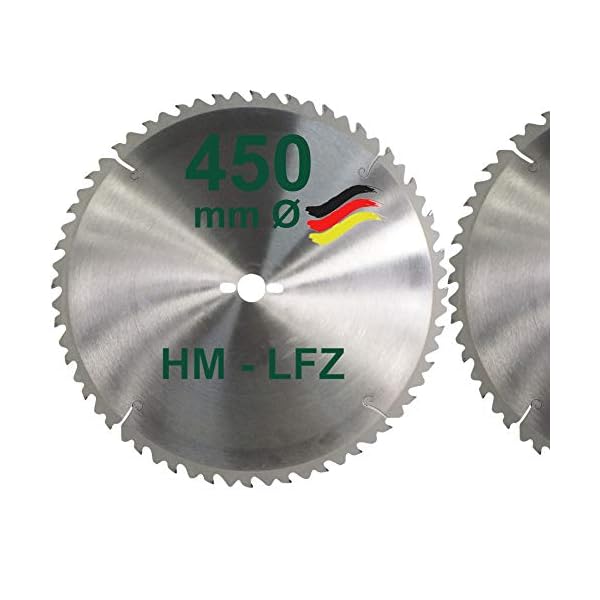 HM Sägeblatt 450 mm LFZ Flach-Zahn Hartmetall Widea für Wippsäge und Brennholzsäge für Brennholz Hartholz Kreissägeblatt…