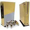 Gam3Gear Xbox One S Console & Controller Vinyl Decal Protective Skin Cover - Gold
