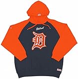 MLB Detroit Tigers Men's Big Logo Pullover Hood