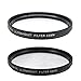 55mm and 58mm Multi-Coated UV Protective Filter for Nikon D3500, D5600, D3400 DSLR Camera with Nikon 18-55mm f/3.5-5.6G VR AF-P DX and Nikon 70-300mm f/4.5-6.3G ED primary
