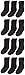 Hanes Boys' Crew Socks Pack, Socks for Boys Age 5-12, Stretch Cotton Socks, Comfortable Cushioned Crew Socks, 12-Pack