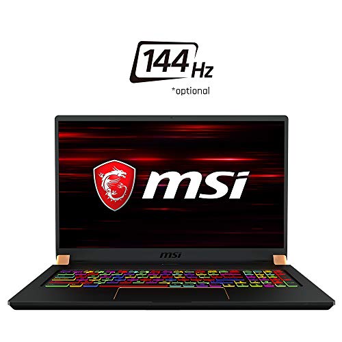 MSI GS75 Stealth-205 17.3″ 144Hz 3ms Ultra Thin and Light Gaming Laptop, Intel Core i7-8750H, NVIDIA RTX 2060, 16GB DDR4, 512GB Nvme SSD, Win10