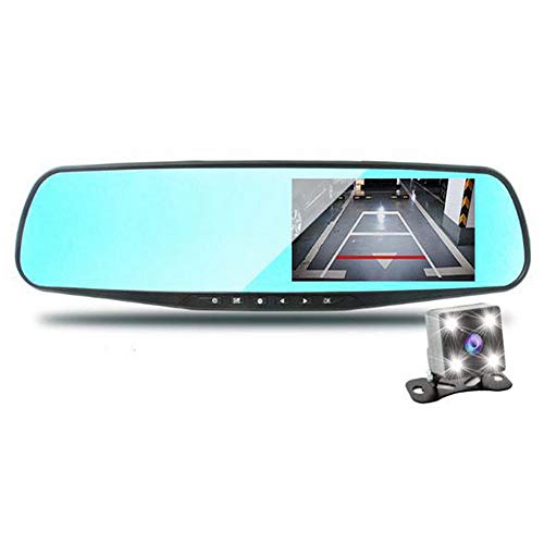 Mirror Dash Cam Front and Rear 4.3