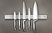 Wall Mounted Knife Holder | Magnetic Stainless Steel Block | 18 inches | Perfect for the Contemporary Kitchen