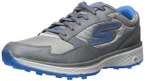 Skechers Performance Men's Go Golf Fairway Golf Shoe, Charcoal/Blue, 9 M US