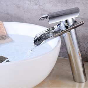Grifo Ducha Baño Cocina Baño Cascada Alta Lavabo Fregadero Grifo