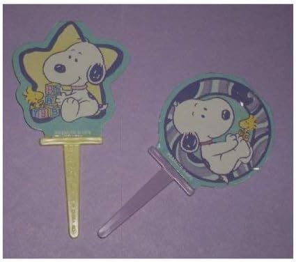Peanuts BABY SNOOPY Package 12 Party Picks - Cake Decor - Baby Shower, Birthday Party