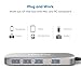 USB C Hub, HooToo Type C Adapter Hub with 4 USB 3.0 Ports for New MacBook Pro 2016, New MacBook 12-Inch with Type C Plug and Other USB C Laptop - Space Gray