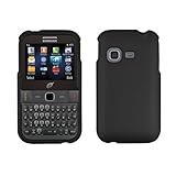 Black Rubberized Hard Case Cover for Samsung S390G