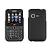 Black Rubberized Hard Case Cover for Samsung S390G