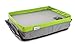 Kids Travel Tray - Soft and Sturdy Portable Lap Activity and Snack Desk for Cars, Planes and Strollers - Extra Deep Cup Holder, Reinforced Lip - Carry as Backpack or Messenger Bag - by Maygree