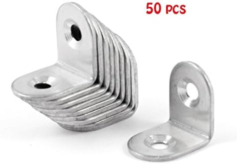 DDN 50 pcs 25mmx25mm Corner Brace Joint Right Angle Bracket Fastener
