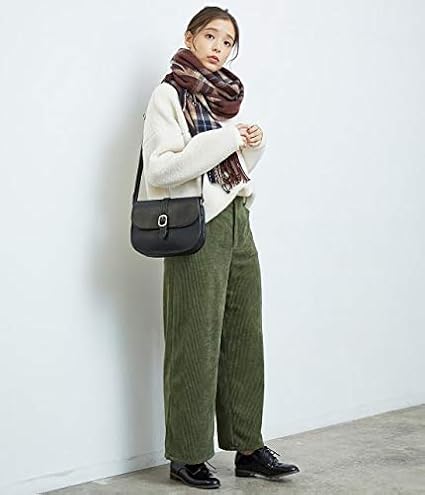 Amazon ロペピクニック コーデュロイワイドパンツ レディース Gds550 カーキ 日本 38 日本サイズm相当 ロングパンツ 通販