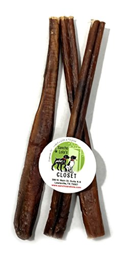 THICK Bully Sticks for Dogs - 3-Pack - Made in USA Black Angus Beef Pizzles Grain-Free Rawhide-Free Small-Batch Dog Chew Sticks by Sancho & Lola's - Thumbnail 6
