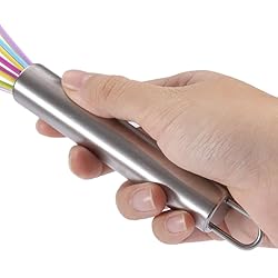 Ousyaah 5-Piece Silicone Whisk Stainless Steel