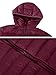 ZSHOW Women's Outwear Hooded New Down Coat Lightweight Packable Powder Pillow Down Jackets, Small, Wine Red