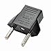 ANRANK U-E1020905AK US USA to EU Europe Travel AC Power Socket Plug Adapter Adaptor Converter (Black, 5-Pack)