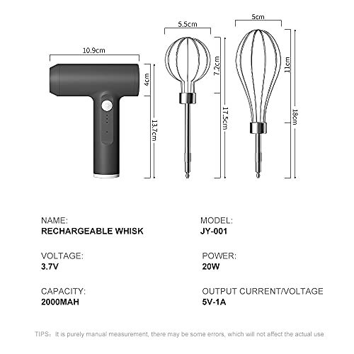 JOYKI MINI Household Cordless Electric Hand Mixer,USB Rechargable