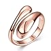 Godyce Water Drop Rings for Women Jewelry - Adjustable Plated White Gold/Rose Gold with Gift Box