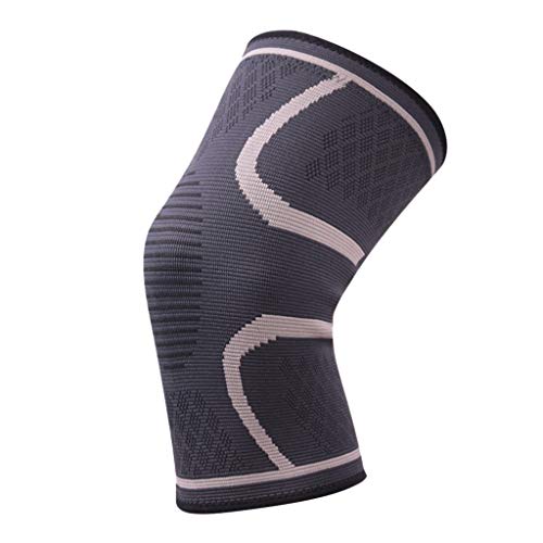 MIS1950s Knee Brace Support Compression Sleeves, 1 Pair FDA Registered Wraps Pads for ACL, Running, Pain Relief, Injury Recovery, Basketball (Pink, XXL)
