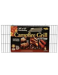 Campfire Grill con patas plegables, 12"x24"