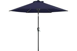 MASTERCANOPY Patio Umbrella for Outdoor Market Table (7.5ft,Navy Blue)