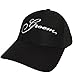 GROOM Wedding Baseball Cap Black Hat with White Embroidery 100% Cotton