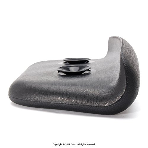 ESSORT Bathtub Pillow, Large Spa Mesh Pillow, Luxury Comfortable Soft Bath Cushion Headrest, for Shoulder Neck Support Backrest, Fits Any Size of Tubs, Jacuzzi (Black, PU Compact Version)