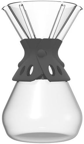 Brewista Smart Brew Pour Over Coffee Maker 3 Cup, 5 Cup, and 8 Cup Sizes - Silicone Grip Handle - Dishwasher Safe (8 CUP)