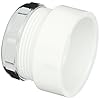 Spears-PVC-DWV-Pipe-Fitting-Trap-Adapter-with-Chrome-Nut-Hub-x-Slip
