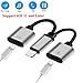 2 in 1 Lightning Adapter Charger and Lightning to Aux Headphone Jack Audio Adapter Support iOS 10.3, iOS 11 or Later