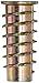 E-Z LOK Threaded Insert for Soft Wood, Zinc Hex-Flanged Thread Inserts 1/4-20 Internal Threads, 25mm Length Pack of 50